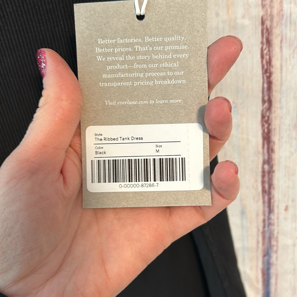 NWT Everlane the Ribbed Tank Dress - Picture 8 of 16